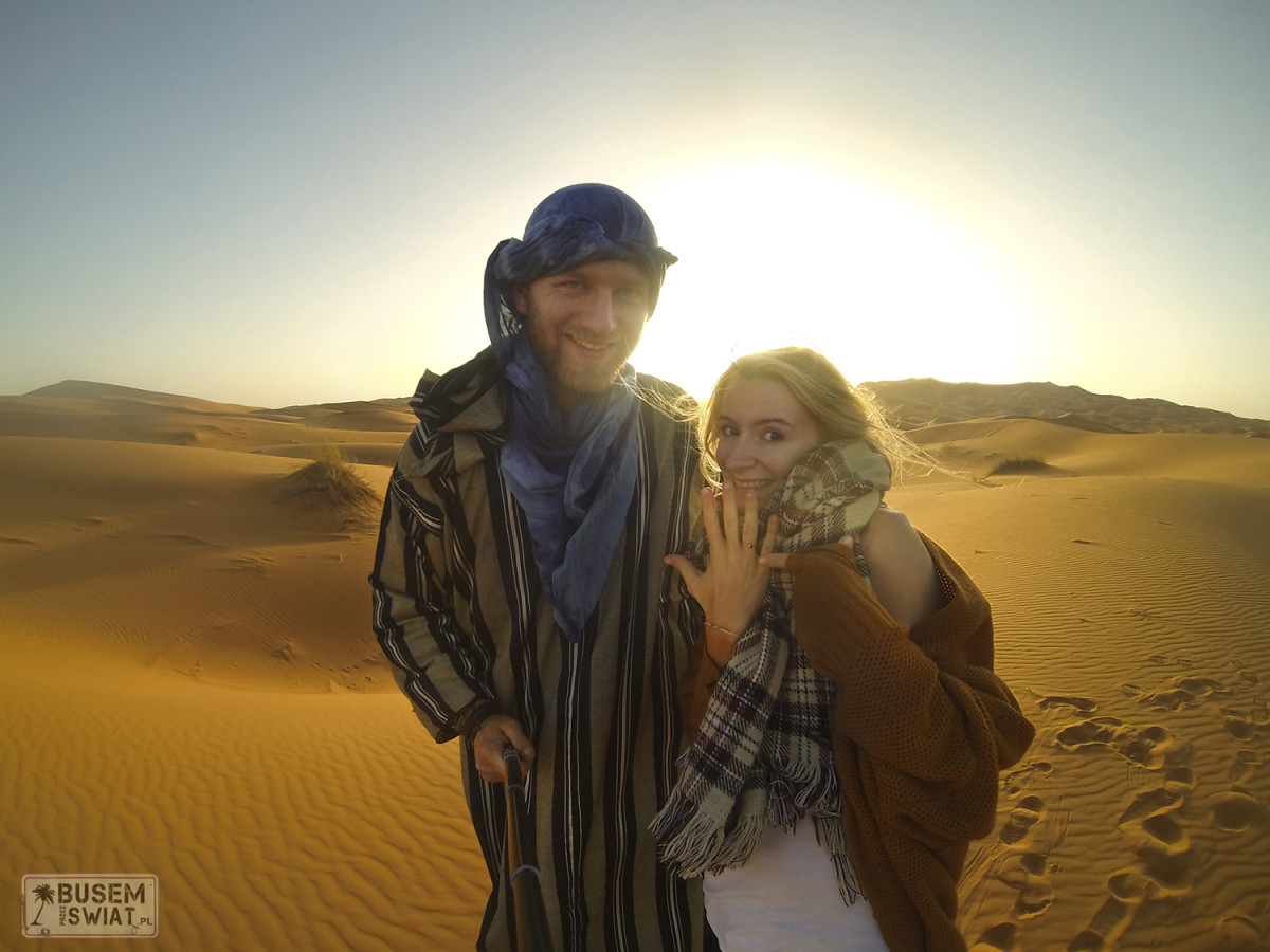 Nasze zaręczyny na Saharze