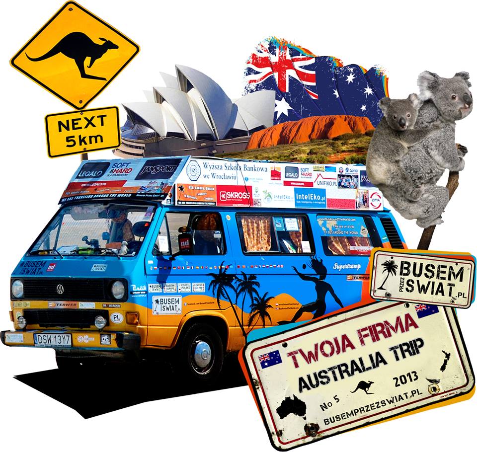 busem przez świat australia trip sponsor tytularny